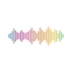 Sound waves vector illustration