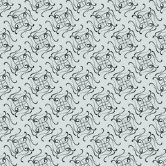 Seamless vector in geometric ornamental style.