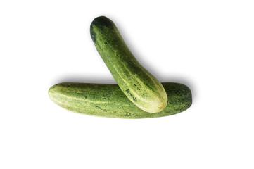 cucumber isolated on white background