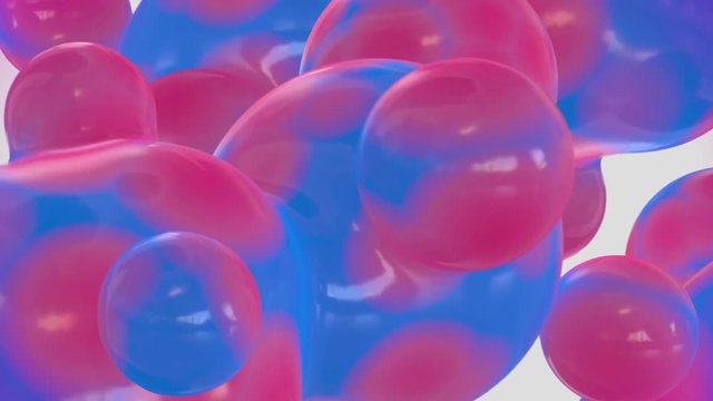 Beautiful Bubles Motion Loop with Alpha matte 4K.Realistic with Macro camera