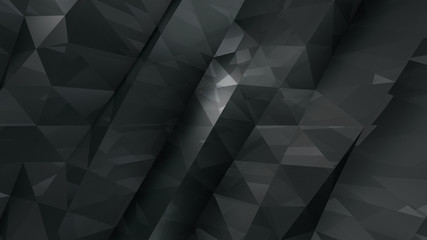 Geometric Polygon Wall abstract mesh structure 3D illustration background.
