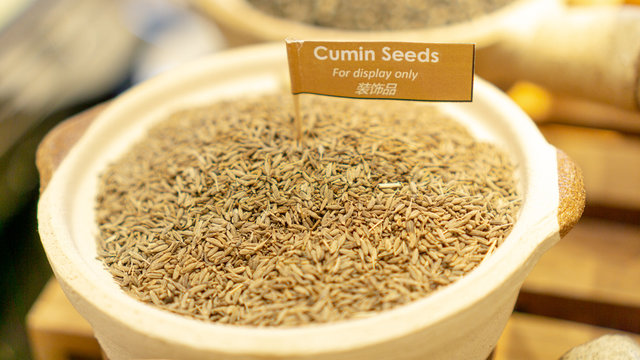 cumin seeds in a bowl