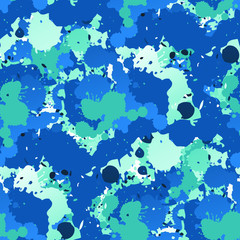 
Seamless vector background.  With chaotic color spots and blots and strokes of paint.