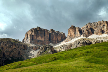 Ridge Sass Pordoi, 2952 m, Val di Fassa