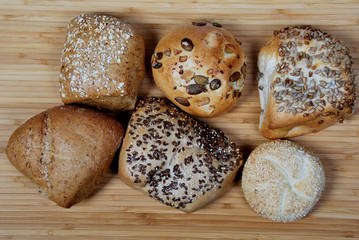 fresh scones with seeds