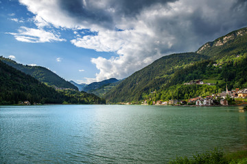 Lago di Alleghe, province of Belluno in the Italian region of Veneto