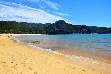 The wonderful Anchorage Bay, New Zealand, South Island, Abel Tasman National Park..