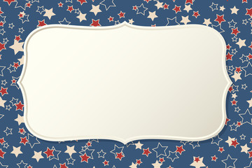 American patriotic background frame