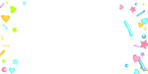 Obraz premium Sprinkles grainy. Cupcake dessert bakery confetti