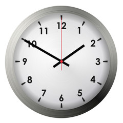 Analog metal wall clock