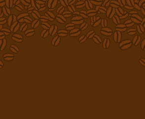 Blank coffee beans frame