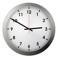 Analog metal wall clock