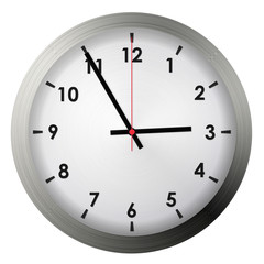 Analog metal wall clock
