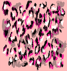 Leopard pattern design, illustration background