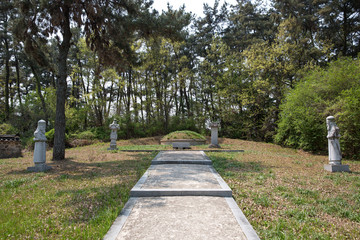 The remains of ochungnyeol in Iksan-si, South Korea.
