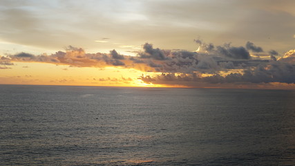 Golden Sunset on the Indian Ocean 