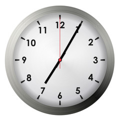 Analog metal wall clock