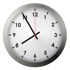 Analog metal wall clock