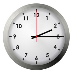 Analog metal wall clock
