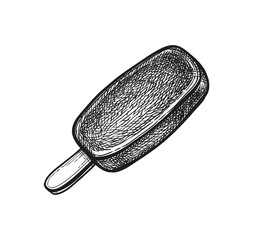 Chocolate glazed ice cream