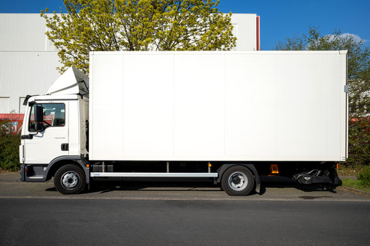 COLOGNE, GERMANY - April 5, 2020: MAN TGL truck. The MAN TG-range is the range of trucks produced since 2000 by the German vehicle manufacturer MAN Truck & Bus.