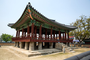 Naklejka premium Pihyangjeong Pavilion in Jeongeup-si, South Korea. Traditional building of Joseon period. 