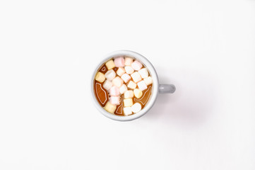 Hot cocoa and marshmallows. 