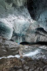 Iceland, Glacier caves 
