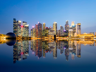 Fototapeta premium Downtown of Singapore city