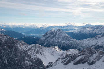 snow covered mountains