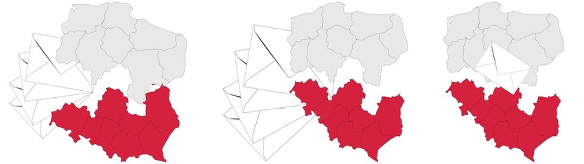 Obraz premium The country is strongly divided due to the government's decision on elections in the form of correspondence.