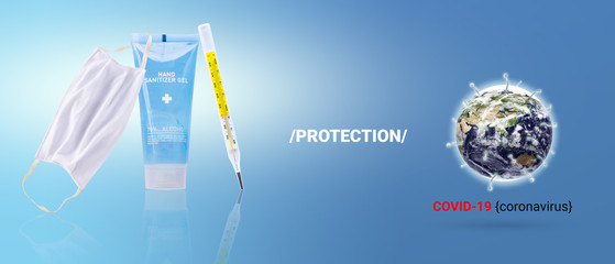 anti-virus With medical equipment 3d rendering