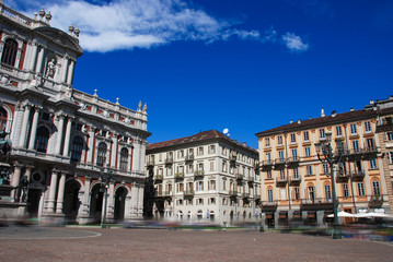 Obraz premium The Piazza Carlo Alberto in Turin, Italy