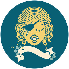 orc rogue character face illustration