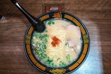 Tokyo, Japan - November 14, 2019: Ichiran Ramen. Ichiran is one of the most popular ramen...