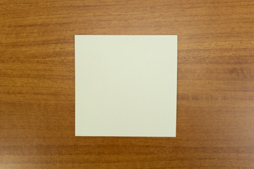 White empty paper square for mockup purposes