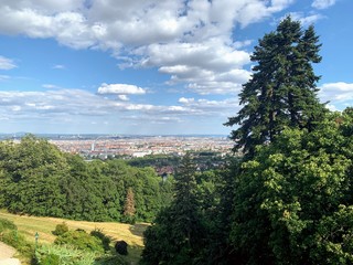 City view from a hill