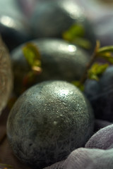 Easter eggs close-up. Author's style and processing.