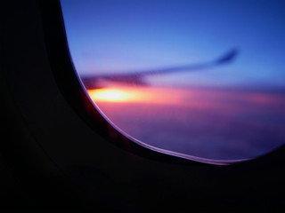 view from airplane window