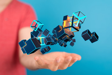 Cloud storage and Computing concept.