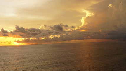 Golden Sunset on the Indian Ocean 