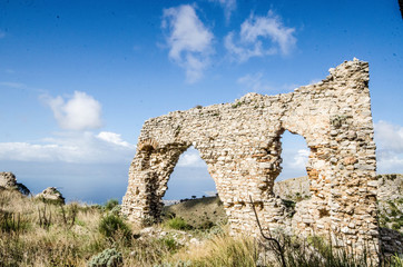 ancient abandoned castle natural park