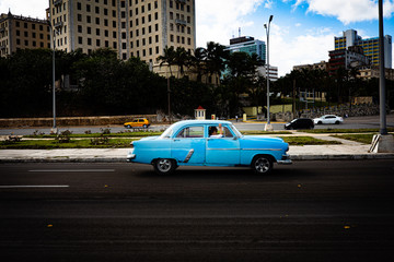 Old car, El Malecon, Cuba
