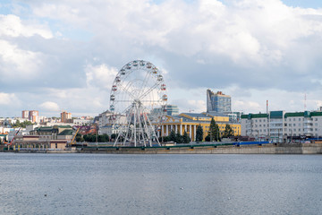 The Cheboksary cityscape view