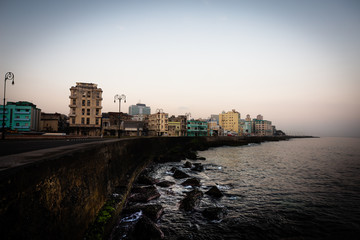 Fototapeta premium Scenic view of El Malecon, Havana, Cuba