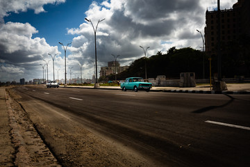 Old car, El Malecon, Cuba