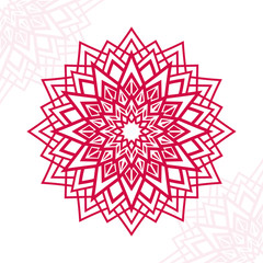 Mandala Design or Lace for Decoration, wedding elements, religion.