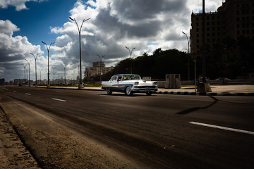 Old car, El Malecon, Cuba