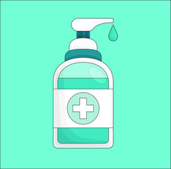 Bootle with sanitizer for your protection