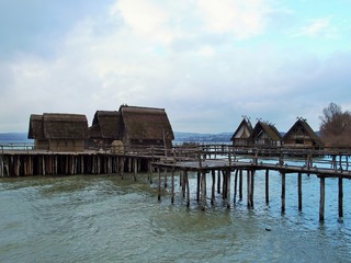 Pfahlbauten in Unteruhldingen am Bodensee